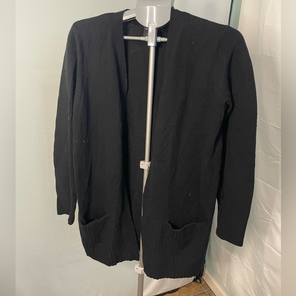 Devotion by Cyrus Cardigan Black open front‎ cardigan super soft size Large